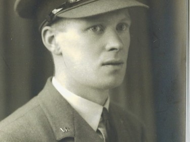 Former airman Fred White in his younger years